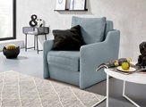 INOSIGN Sessel »Tiny Alpha Sessel«, Sessel mit integriertem Hocker, der bei Bedarf extra gestellt werden kann