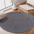 Carpet City Teppich »Fancy«, rund, 12 mm Höhe, Kurzflor, Einfarbig, 3D-Optik, Wohnzimmer