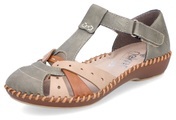 Rieker Klettschuh, mit Kontrastnähte