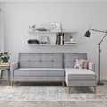 Dorel Home Ecksofa »Lilly«, mit Bett-Funktion, Recamiere beidseitig montierbar, Sitzhöhe 43 cm