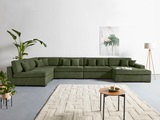 Guido Maria Kretschmer Home&Living Wohnlandschaft »Skara XXL«, Lounge-Sofa XXL mit Federkern-Polsterung, in vielen Bezugsvarianten, auch recycelt