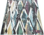 Paco Home Teppich »Petit 485«, rechteckig, 9 mm Höhe, Kurzflor, modernes Rauten Design, Pastell-Farben, ideal im Wohnzimmer & Schlafzimmer