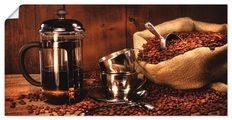 Artland Wandbild »Sack Kaffeebohnen mit Presse«