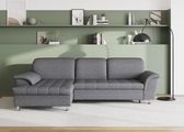 DOMO collection Ecksofa »Franzi«, wahlweise mit Bettfunktion, Bettkasten und Kopfteilverstellung, frei im Raum stellbar