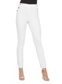 Twill-Hose in weiss von heine