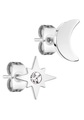 Tamaris Paar Ohrstecker »Mond/Stern, TJ-0107-E-08, TJ-0108-E-08, TJ-0109-E-08«, mit Glasstein
