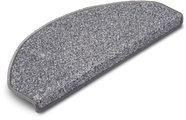 Hanse Home Exclusiv Stufenmatte »Liberty«, halbrund, 7 mm Höhe, Unifarben, Strapazierfähig, Flur, Wohnzimmer, Kräftige Farben, Kettelung, Pflegeleicht, Meliert, Treppe, Gekettelt, Set mit 15 Stufenn