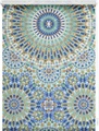 LICHTBLICK Seitenzugrollo »Rollo Klemmfix, ohne Bohren, Verdunkelung, Orientalische Muster - Blau Grün«, verdunkelnd, Verdunkelung, freihängend