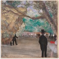 Artland Wandbild »Der Vorhang. Um 1880«, Tanz, (1 St.), in vielen Grössen & Produktarten - Alubild / Outdoorbild für den Aussenbereich, Leinwandbild, Poster, Wandaufkleber / Wandtattoo auch für Badezimmer geeignet