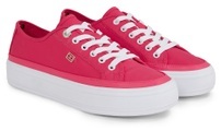 Tommy Hilfiger Plateausneaker »ESSENTIAL VULC CANVAS SNEAKER«, mit seitlichem Logo-Emblem