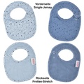 WOERNER, WÖRNER SÜDFROTTIER Druckknopflatz Wal blau 2er Set 22 x 29 cm