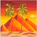 Artland Wandbild »Pyramiden mit Palmen«