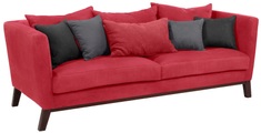 Home affaire 3-Sitzer »Kim«, mit Holzbeinen und vielen losen Kissen