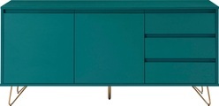 Sideboard matt blau 160x40