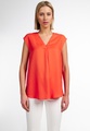 ETERNA OHNE ARM BLUSE MODERN CLASSIC TWILL ROT UNIFARBEN