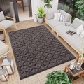 Carpet City Teppich »SANTORINI 58500«, rechteckig, 5 mm Höhe, 3D-Design: Flor erzeugt ein Hoch-Tief-Effekt, In- und Outdoor geeignet