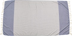 done.®, done.® Plaid »Lounge Diamond«, Leichtes Plaid mit geknoteten Fransen