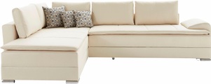 INOSIGN Ecksofa, mit Bettfunktion 180 cm, Dauerschlaffunktion