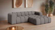 GOODproduct Ecksofa »KALLIE Design-Sofa mit Wellenunterfederung, Bubble-Optik, 248/186/72cm« moderne Steppung, hoher Sitzkomfort und modernes Design