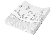 JULIUS ZÖLLNER Wickelauflage 2-Keil Mulde Folie Safari 50 x 65 cm - weiß