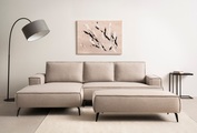 andas Sitzgruppe »TVINNU, Polsterecke L-Form, Schlaffunktion, mit Hocker« Set, 2 Stk. tlg. Set, stellbar zum Schlafsofa (Krokodilverbinder)