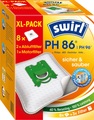 Swirl, Swirl Staubsaugerbeutel »Swirl® PH 86/96 EcoPor® XL Vorteilspack«, (Packung, 11 St.), für Philips