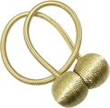 GARDINIA Raffhalter »Raffhalter Flex-S mit Magnet«, (2 St.), mit gewebten Band mit Kugeln