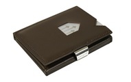 Exentri Smart Wallet Portemonnaie / Karten-Etui, Rindleder, Braun, Herren