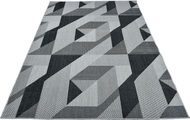 Home affaire Teppich »Borfin«, rechteckig, 7 mm Höhe, mit geometrischem Muster, schmutzabweisend, In-und Outdoor geeignet, ideale Teppiche für Wohnzimmer, Schlafzimmer, Esszimmer, Flur/Diele, Balkon, Terrasse, Küche