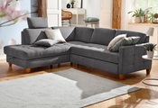 Home affaire Ecksofa »Earl«, wahlweise auch mit Bettfunktion oder Bettfunktion mit Bettkasten