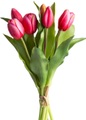 DELAVITA Kunstblume »Willa«, (Set, 7 St.), Tulpenbündel im 7er-Set