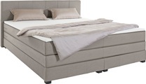 GOODproduct Boxspringbett »Peetu«, Taschenfederkern-Matratze, in 4 Breiten und 4 Farben, incl. Topper
