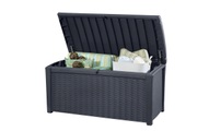 Rattan-Kissenbox wetterfest Keter Borneo anthrazit