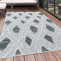 Ayyildiz Teppiche Teppich, rechteckig, 8 mm Höhe, Flachflor mit Hoch-Tief-Struktur, In-und Outdoor geeignet