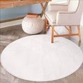 Carpet City Teppich, rund, Kurzflor,3D-Optik,Kreisförmiges Muster, Wohnzimmer,Schlafzimmer