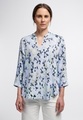 ETERNA DREIVIERTELARM BLUSE MODERN CLASSIC VISKOSE BLAU BEDRUCKT