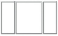Malen nach Zahlen, Alurahmen Triptychon Silber 50 x 80 cm
