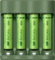 GP Batteries, GP Batteries Basic-Line 4x ReCyko+ Micro Rundzellen-Ladegerät inkl. Akkus NiMH Micro (AAA), Mignon (AA)