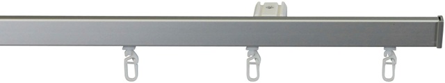 GARESA Gardinenschiene »Bilder- oder Aluminiumschiene«, 1 läufig-läufig, Wunschmasslänge, Wandmontage, Deckenmontage, verlängerbar, einfache Montage, Endkappe