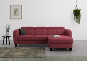 sit&more Ecksofa »Bellucci«, inklusive Kopfteilverstellung und Federkern, wahlweise mit Bettfunktion und Bettkasten