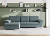 DOMO collection Ecksofa »Franzi«, wahlweise mit Bettfunktion, Bettkasten und Kopfteilverstellung, frei im Raum stellbar