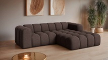 GOODproduct Ecksofa »KALLIE Design-Sofa mit Wellenunterfederung, Bubble-Optik, 248/186/72cm« moderne Steppung, hoher Sitzkomfort und modernes Design