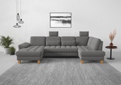 sit&more Wohnlandschaft, wahlweise mit Bettfunktion, Bettkasten, Sitztiefenverstellung