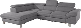 COTTA Ecksofa, mit Kopf- bzw. Rückenverstellung, wahlweise mit Bettfunktion und Bettkasten