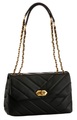 LANCASTER Schultertasche »Crossbody bag Soft Matelassé«, mit goldfarbenen Details