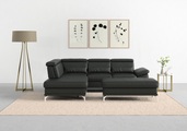sit&more Ecksofa »Cabrio«, mit Sitztiefenverstellung und Federkern, 3 Nierenkissen