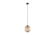 Pendelleuchte Bordesley mit Holzschirm 21 cm