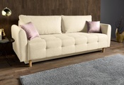 INOSIGN Schlafsofa »Nordic«, inklusive Bettkasten und Zierkissen