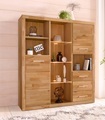Woltra Highboard »Ribe«, Breite 130 cm mit 2 Holztüren
