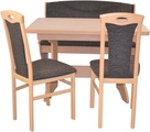 HOFMANN LIVING AND MORE Essgruppe »4tlg. Tischgruppe«, (Spar-Set, 4 tlg., 4tlg. Tischgruppe), Stühle montiert